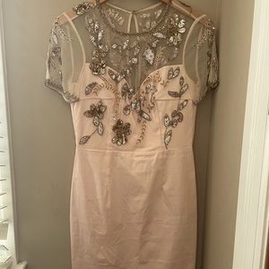 French Connection Mini Dress with Lace Detailing